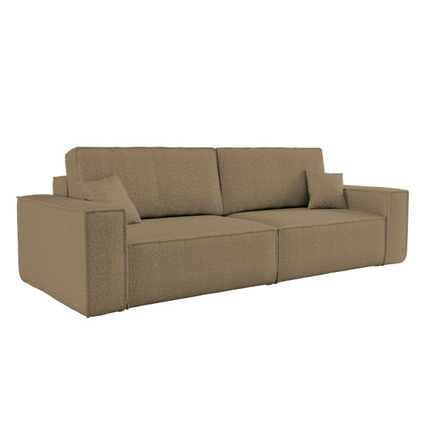 Sofa z funkcją spania BEST tkanina Quelle Jasnobrązowy 598825