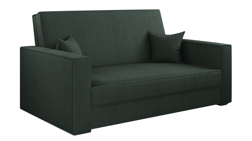 Sofa z funkcją spania i pojemnikiem AMERICA , tkanina Poso, Zielony 747805
