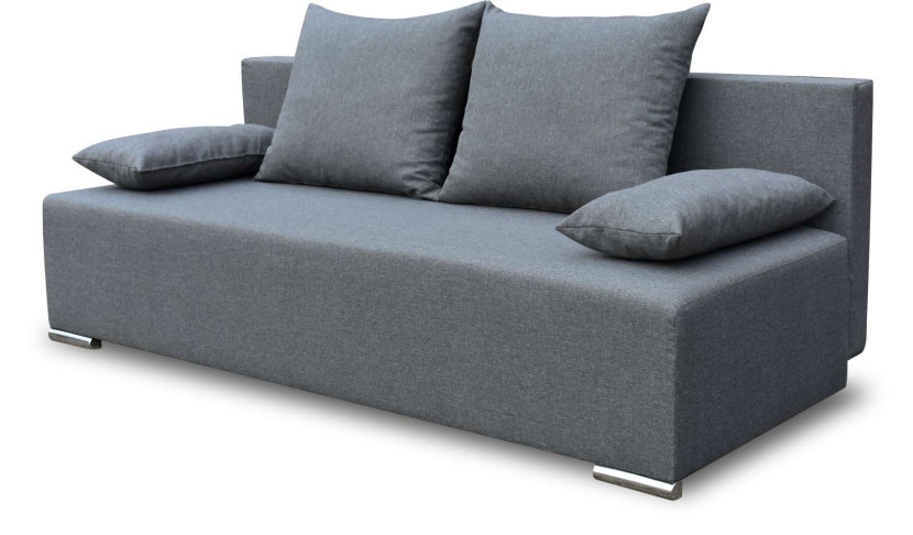 Sofa z funkcja spania i pojemnikiem Graf Grafitowa 195459
