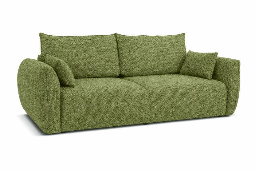 Sofa z funkcją spania i pojemnikiem, szenil Artico, Moss, Zephira 917201