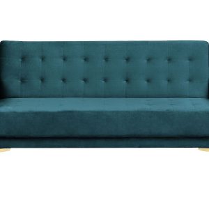Sofa z funkcją spania kanapa zielona 124076 Sofa z funkcją spania kanapa zielona 124076