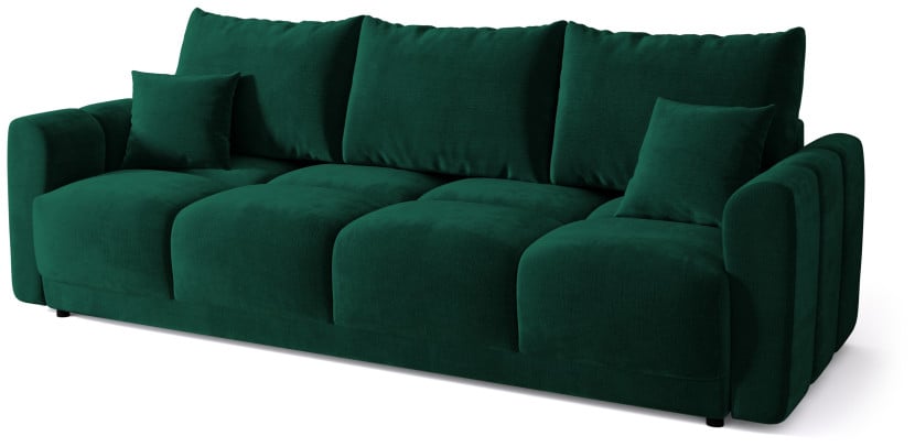 Sofa z funkcją spania NUBES butelkowa zieleń 351357