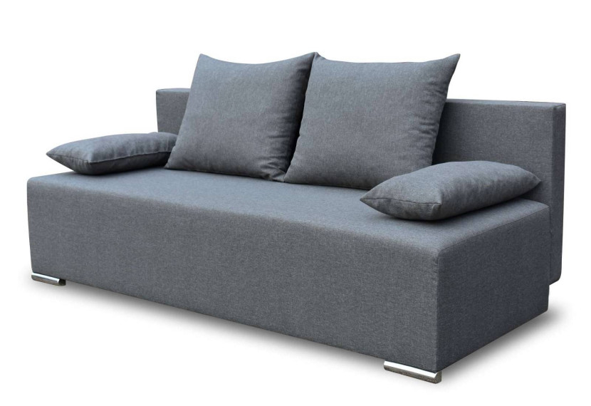 Sofa z funkcją spania sprężyny bonell Komfort Grafitowa 195472