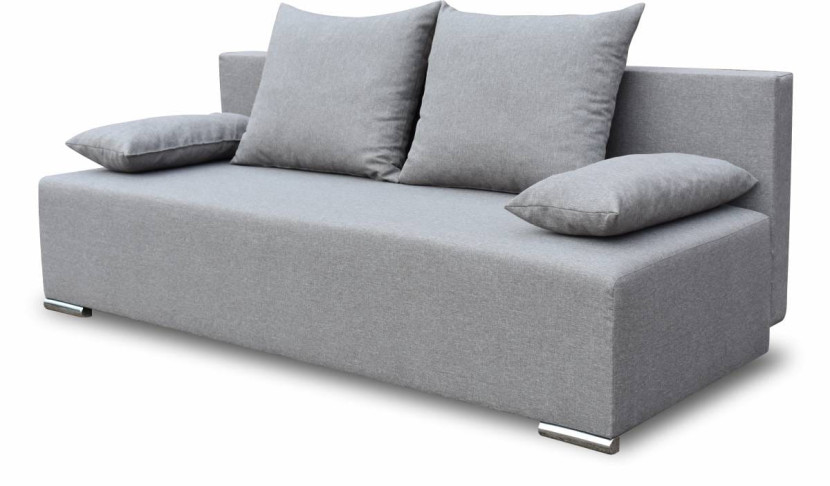 Sofa z funkcją spania sprężyny bonell Komfort Szara 195447