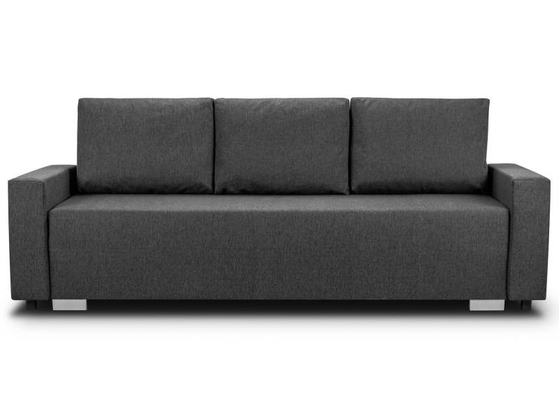 Sofa z funkcją spania sprężyny bonell Porto Grafitowa 195519