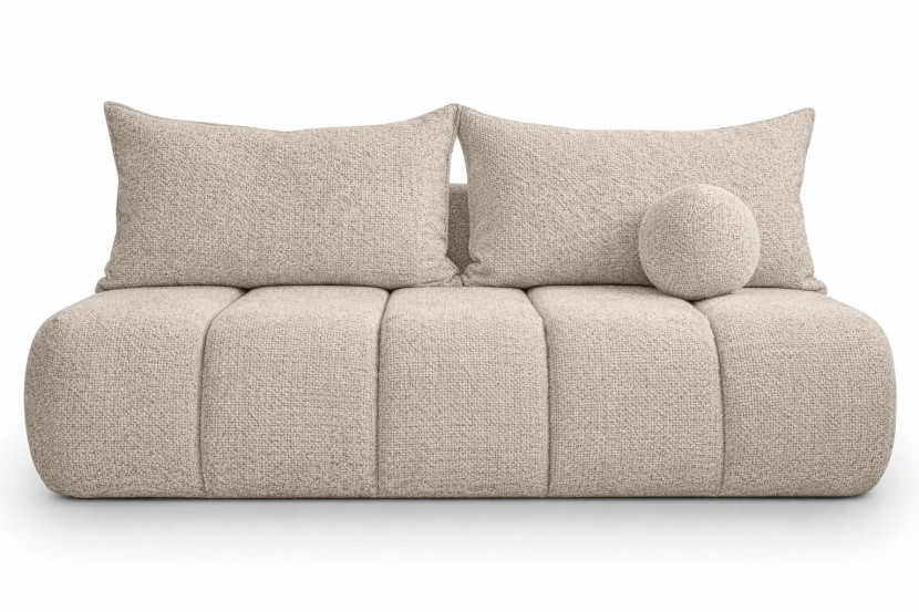 Sofa z funkcją spania, szenil Flow, Beżowy, PIANO 960945