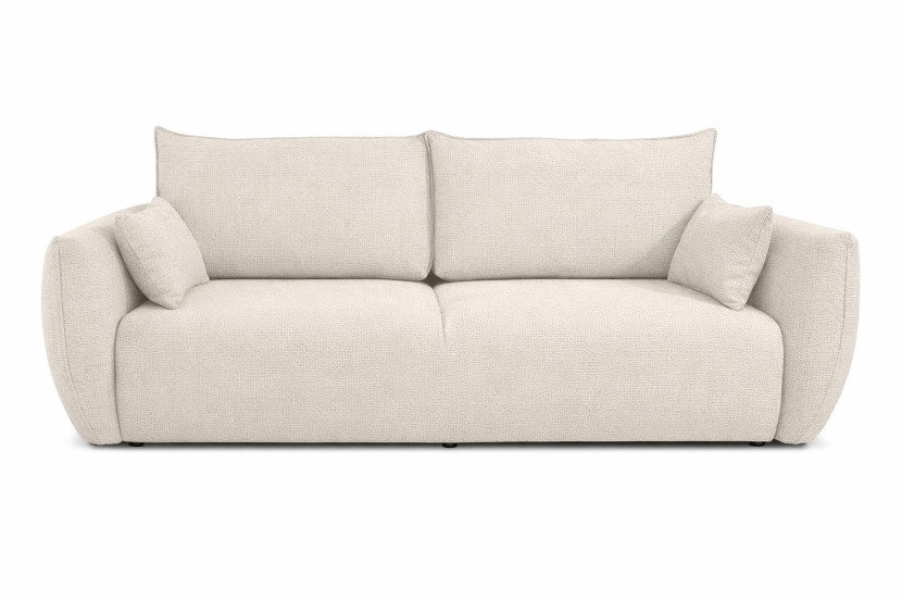 Sofa z funkcją spania, szenil Flow, Beżowy, Zephira 934940