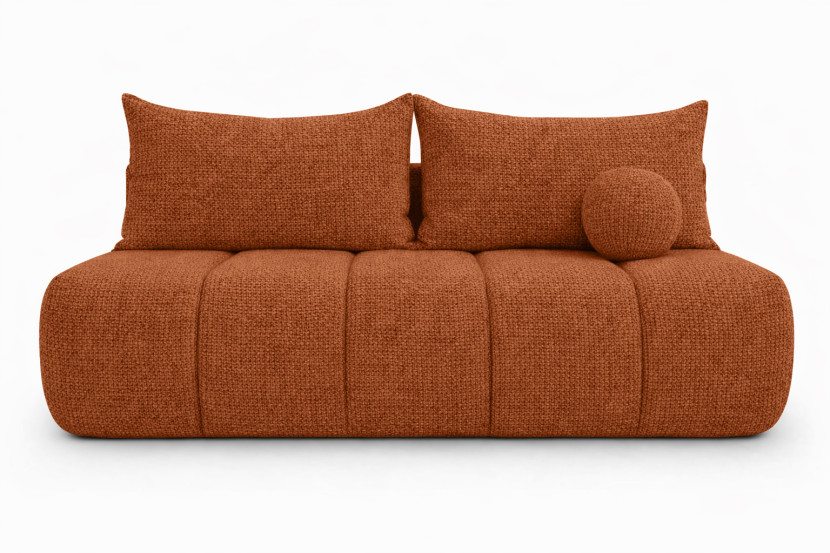 Sofa z funkcją spania, szenil Flow, Miedziany, PIANO 960944
