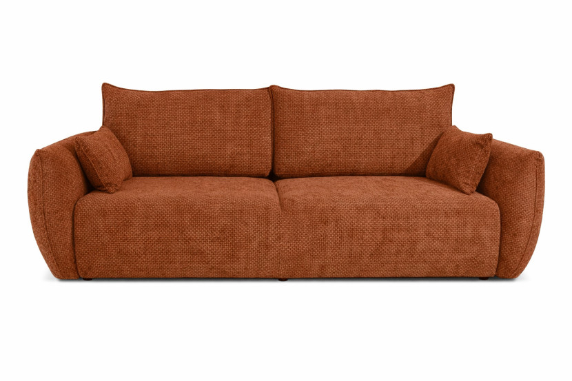 Sofa z funkcją spania, szenil Flow, Miedziany, Zephira 934911