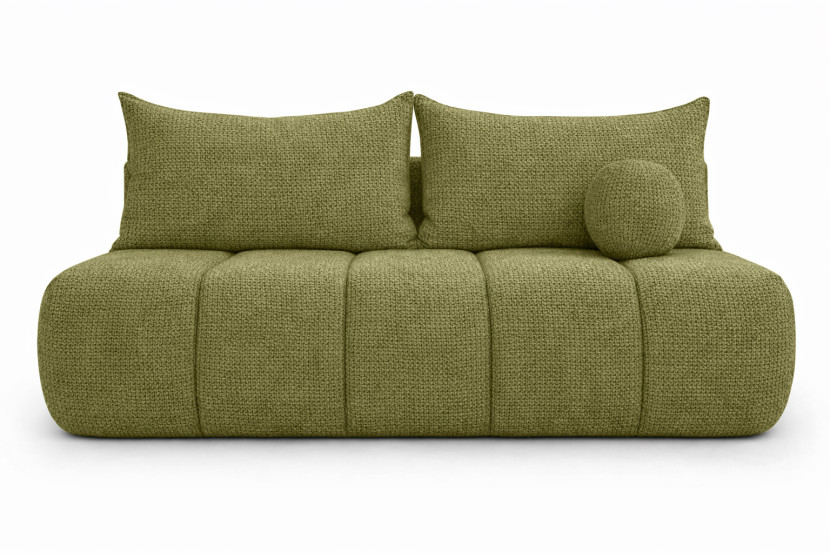 Sofa z funkcją spania, szenil Flow, Oliwkowy, PIANO 960955