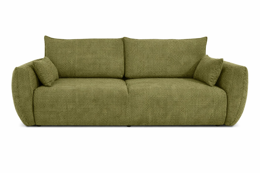Sofa z funkcją spania, szenil Flow, Oliwkowy, Zephira 934913
