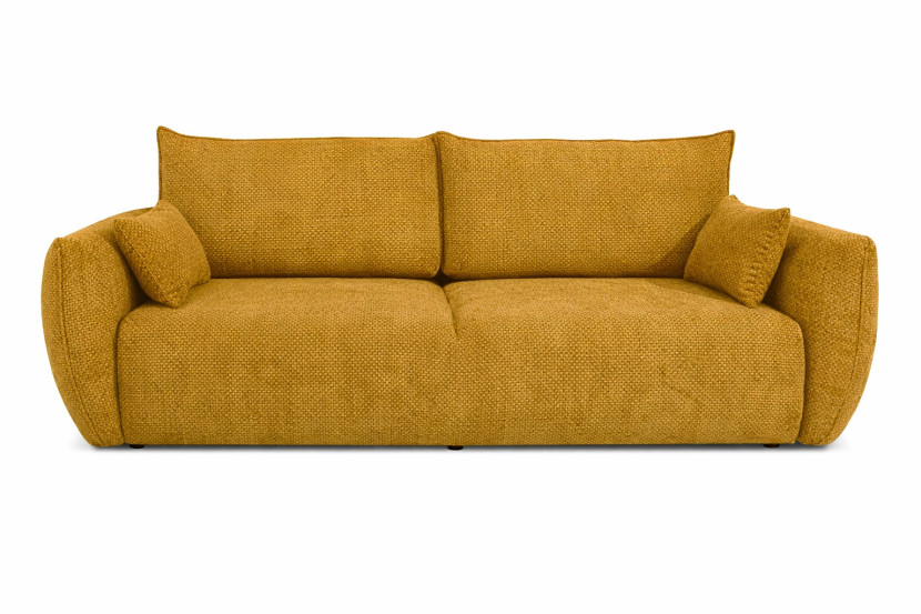 Sofa z funkcją spania, szenil Flow, Żółty, Zephira 934912