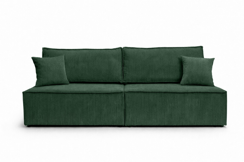 Sofa z funkcją spania, sztruks Poso, Jasnoszary, BEST MINI 1030593