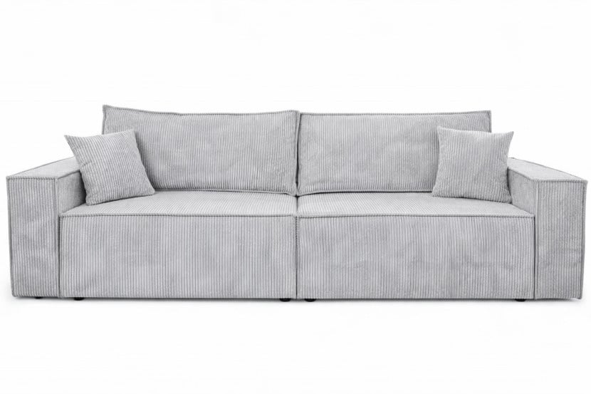 Sofa z funkcją spania, sztruks Poso, Zielony, BEST SCORNER 1030584