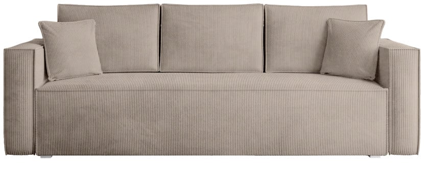 Sofa z funkcją spania TOP beżowy sztruks 291734