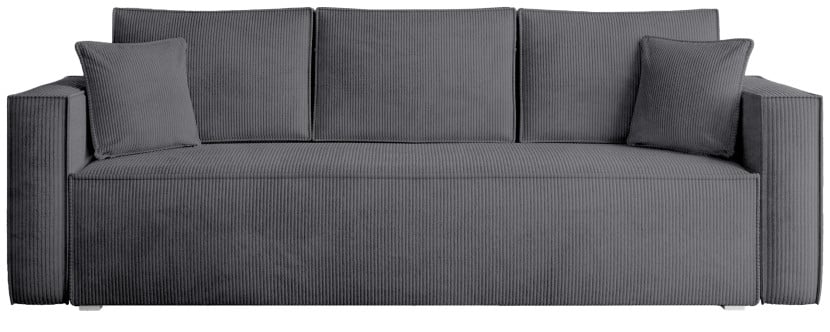 Sofa z funkcją spania TOP szary sztruks 291731