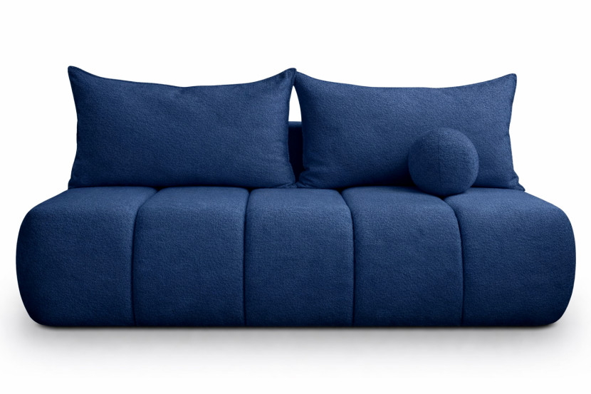 Sofa z funkcją spania, welur Monolith, Ciemnoniebieski, PIANO 960950