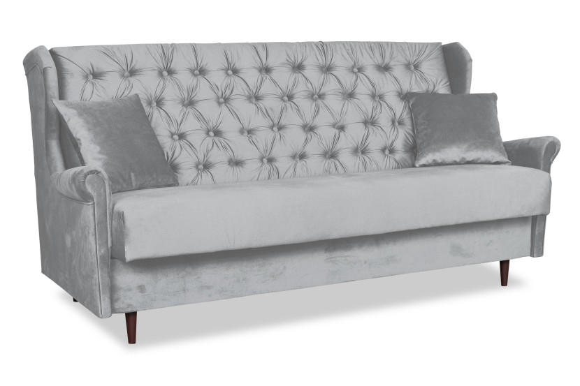 Sofa z funkcją spania WELUR wersalka 3 osobowa szara GAJA 315938