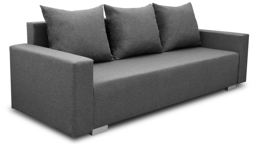 Sofa z funkcją spania z pojemnikiem Burgos Grafit 195443