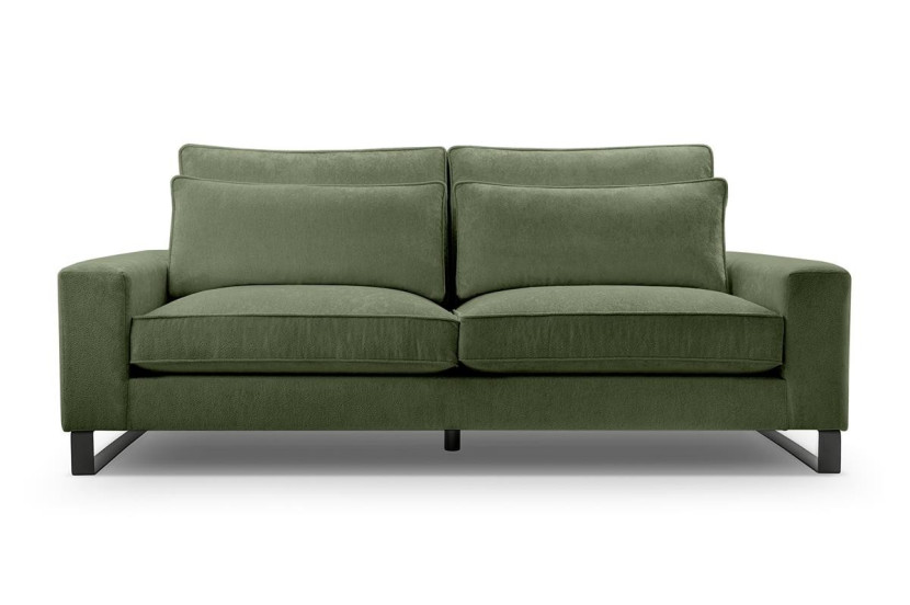 Sofa z loftowymi nogami LARA APHRODITE12 butelkowa zieleń 355184