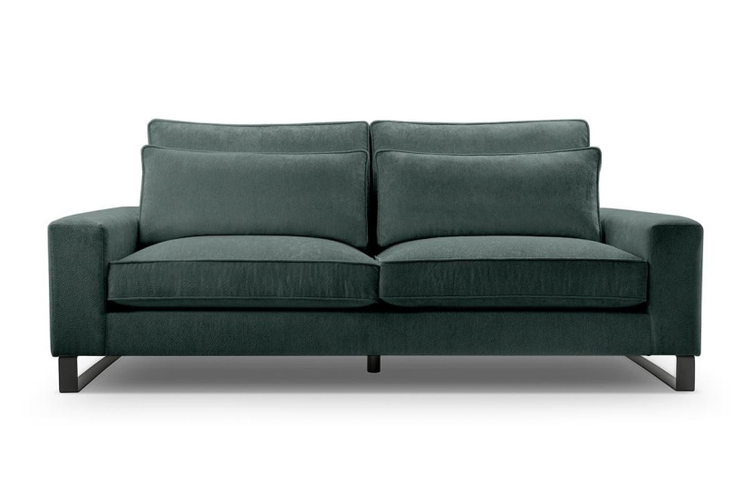 Sofa z loftowymi nogami LARA APHRODITE13 ciemny zielony 355189