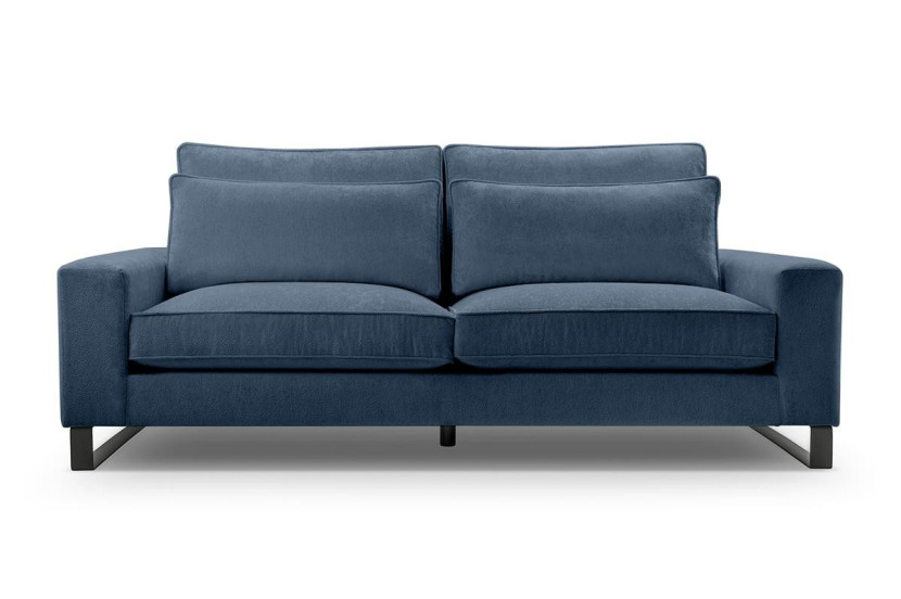 Sofa z loftowymi nogami LARA APHRODITE15 granatowy 355186