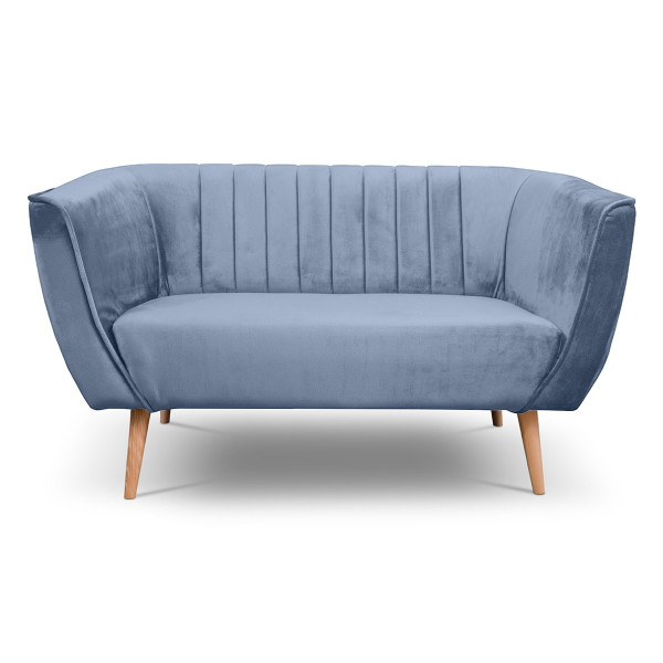 Sofa z przeszyciami PIK 2 / MON70 błękitny 382767