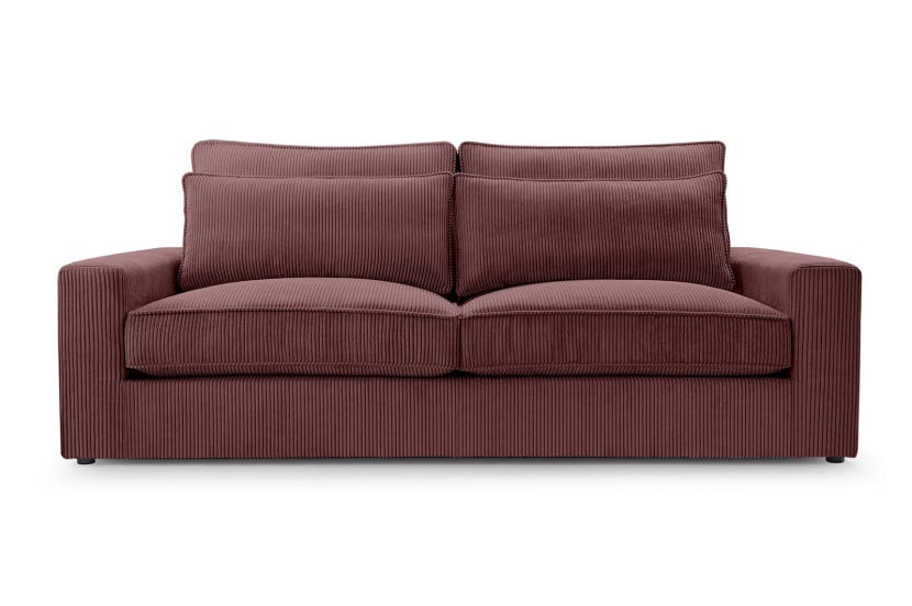 Sofa z wygodnym siedziskiem CHANEL / LINCOLN57 bordowy 340115