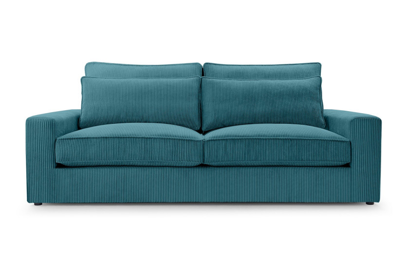 Sofa z wygodnym siedziskiem CHANEL / LINCOLN75 turkusowy 340120