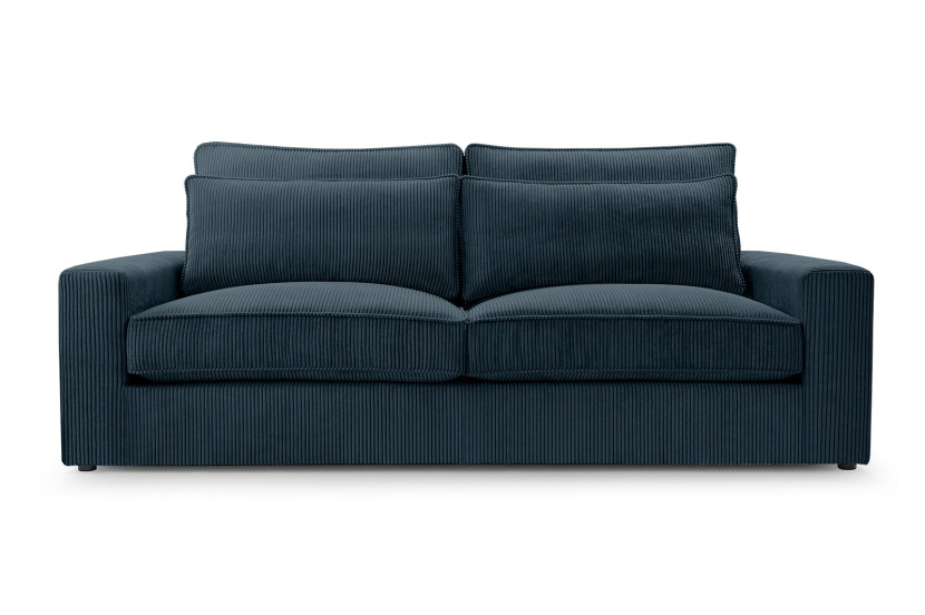 Sofa z wygodnym siedziskiem CHANEL / LINCOLN77 granatowy 340123