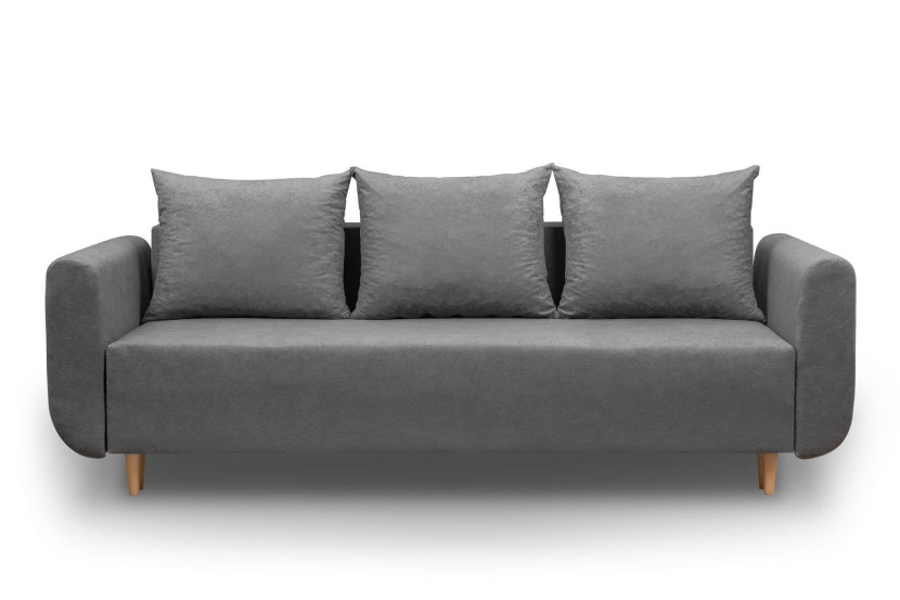 Sofa ze sprężynami bonell rozkładana Lugo PLUS Szara 195517