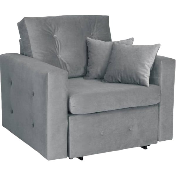 SOFIA szary fotel funkcją spania, sofa jednoosobowa 223995