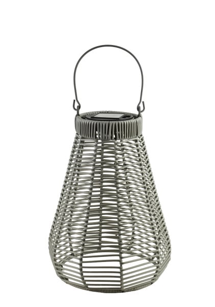 SOKKE GREY Lampion solarny 11,5x21x29/41cm 899832