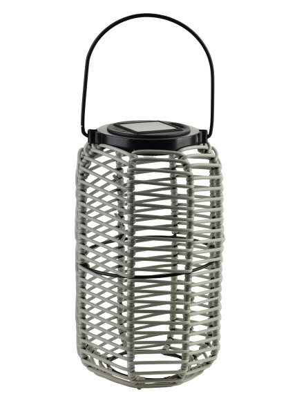 SOKKE GREY Lampion solarny 15x15x25/36cm 899834