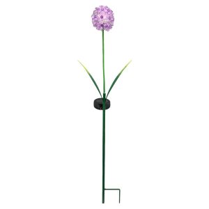 Solarny kwiat LED na patyku liliowy czosnek dekoracyjny 70 cm do ogrodu 1021751 Solarny kwiat LED na patyku liliowy czosnek dekoracyjny 70 cm do ogrodu 1021751