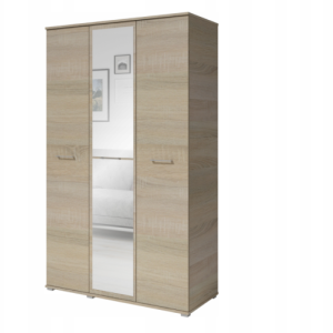 Sonoma Szafa Garderoba z lustrem do Przedpokoju 3 drzwi z półkami 120cm 812524 Sonoma Szafa Garderoba z lustrem do Przedpokoju 3 drzwi z półkami 120cm 812524