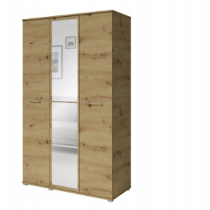 Sonoma Szafa Garderoba z lustrem do Przedpokoju 3 drzwi z półkami 120cm 812507 Sonoma Szafa Garderoba z lustrem do Przedpokoju 3 drzwi z półkami 120cm 812507