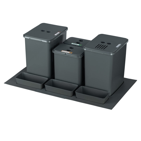 Sortownik śmieci FLEXI BASE do szuflady szafka 80 2x20l+2x8l+filtr+kuwetki 1063249
