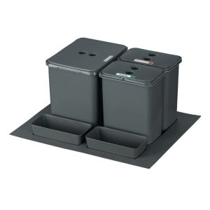 Sortownik śmieci FLEXI BASE do szuflady w szafce 60cm 1x16l+2x8l + kuwetki 1025600 Sortownik śmieci FLEXI BASE do szuflady w szafce 60cm 1x16l+2x8l + kuwetki 1025600
