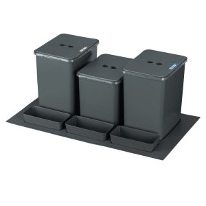 Sortownik śmieci FLEXI BASE do szuflady w szafce 80 cm 2x20l+1x16l+kuwetki 1063248 Sortownik śmieci FLEXI BASE do szuflady w szafce 80 cm 2x20l+1x16l+kuwetki 1063248