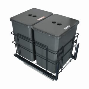 Sortownik śmieci SQUARE ECO do szafki 40 cm 2x20l – z mocowaniem frontu 1017743 Sortownik śmieci SQUARE ECO do szafki 40 cm 2x20l – z mocowaniem frontu 1017743