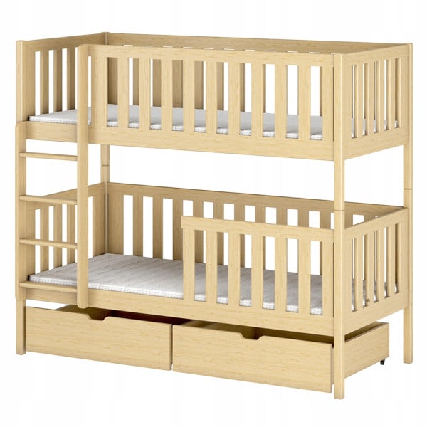 Sosnowe łóżko dziecięce do pokoju dziecka MICHALINA 80x180 stelaż flex 873296