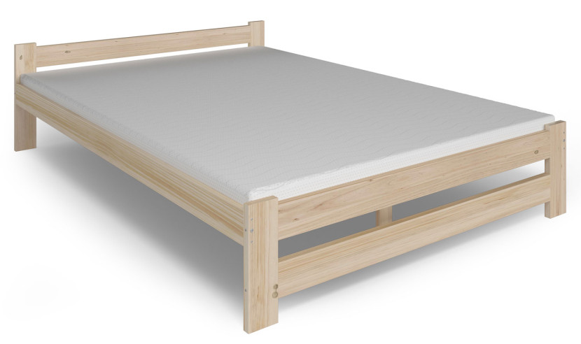 Sosnowe łóżko z materacem 120x200 - Navon 326719