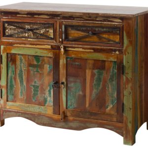 SPIRIT Komoda #130 Drewno z odzysku lakierowane 110x45x85 cm 373090