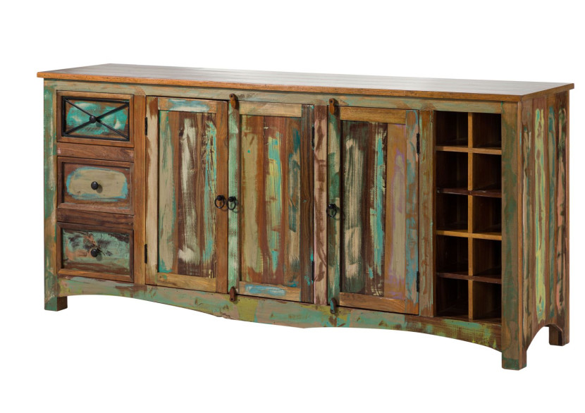 SPIRIT Komoda #15 Drewno z odzysku lakierowane 193x45x90 cm 396030