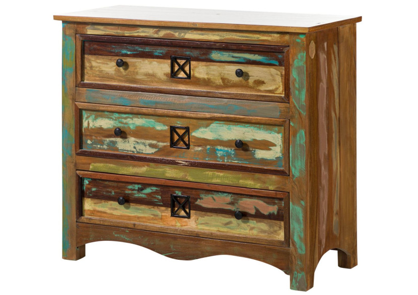 SPIRIT Komoda #49 Drewno z odzysku lakierowane 100x42x88 cm 396029