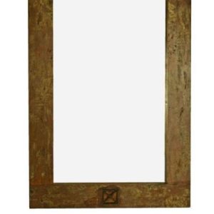 SPIRIT Lustro #04 Drewno z odzysku lakierowane 120×80 cm 395863