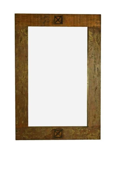 SPIRIT Lustro #04 Drewno z odzysku lakierowane 120x80 cm 395863