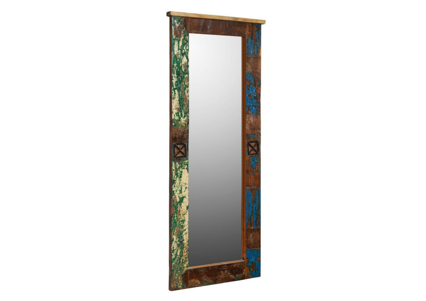 SPIRIT Lustro #112 Drewno z odzysku lakierowane 59x145 cm 373085
