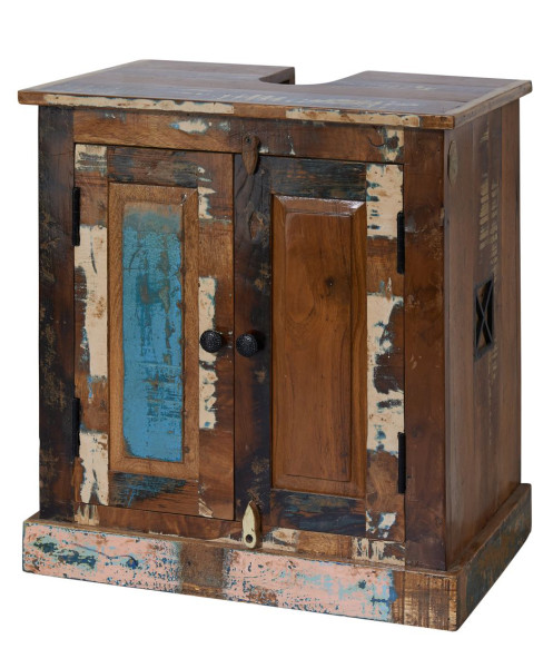 SPIRIT Szafka pod umywalkę #101 drewno z Odzysku 60x43x66 cm 373095